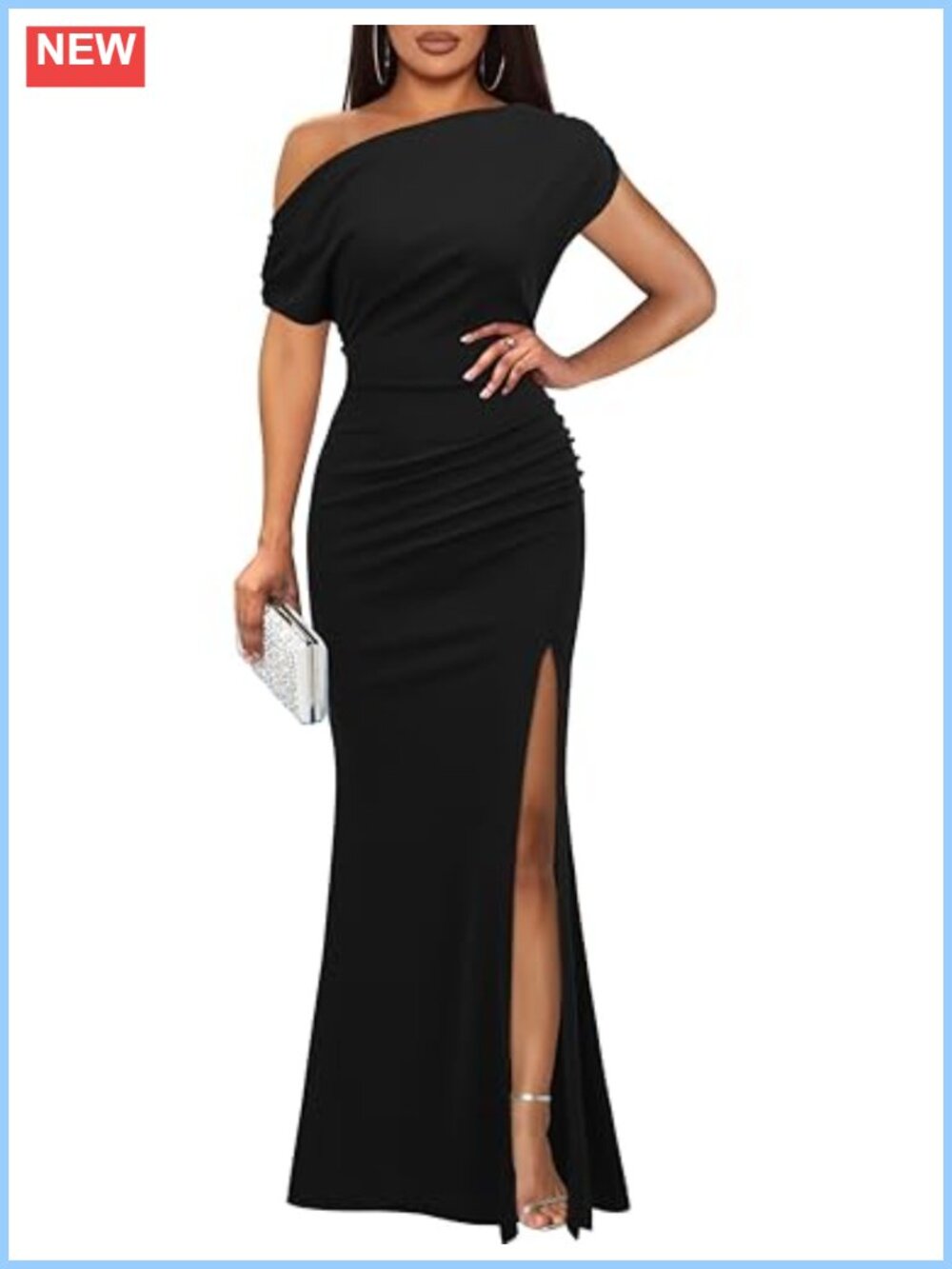 Sleeveless Off Shoulder Mermaid Bodycon Long Formal Evening Party Dress